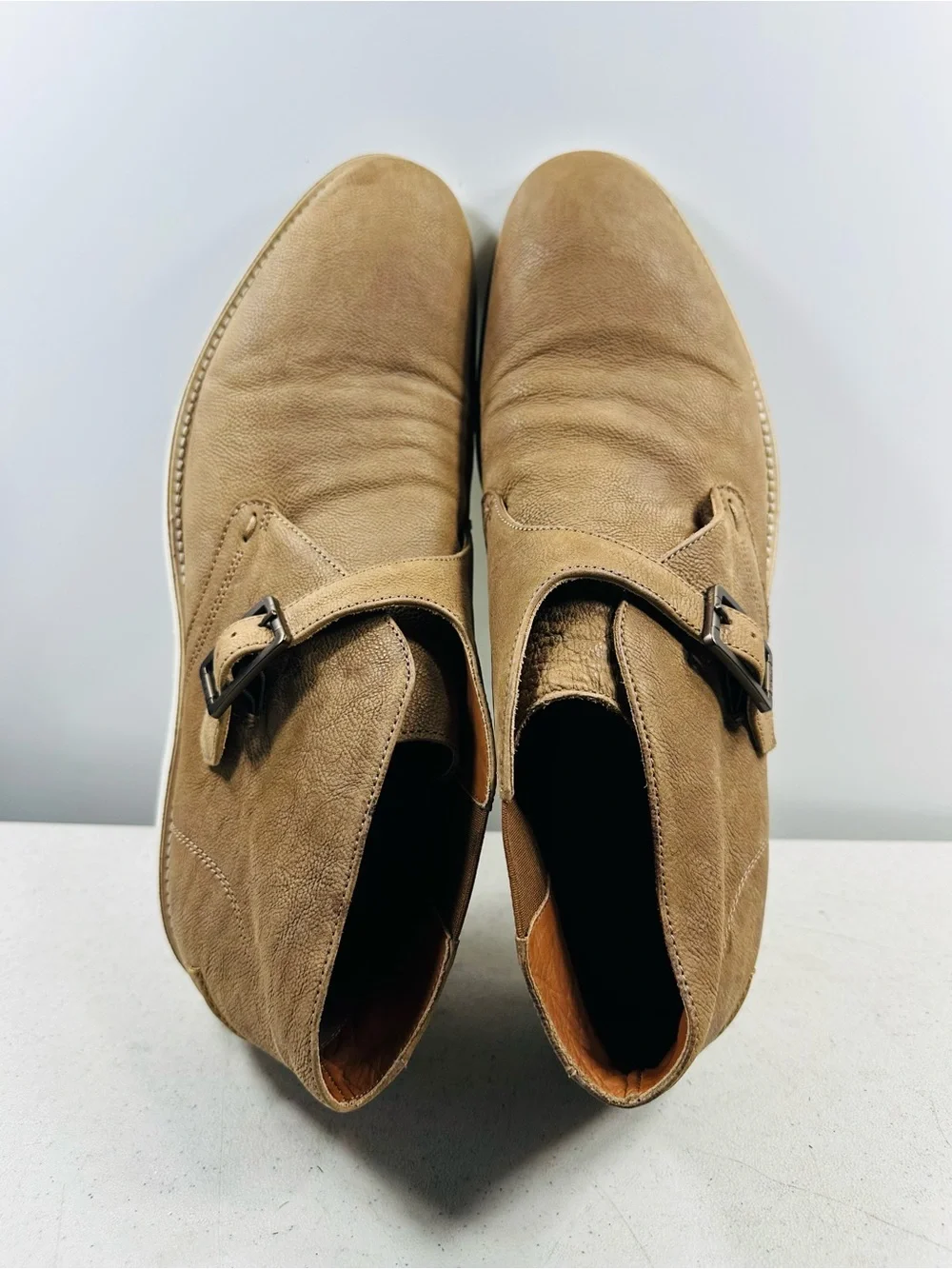Hugo Boss Men’s Brown Leather “Olden” Boots US11